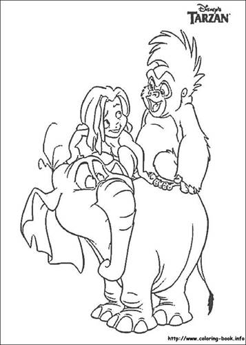 36 Disney Tarzan Coloring Pages Printable 11