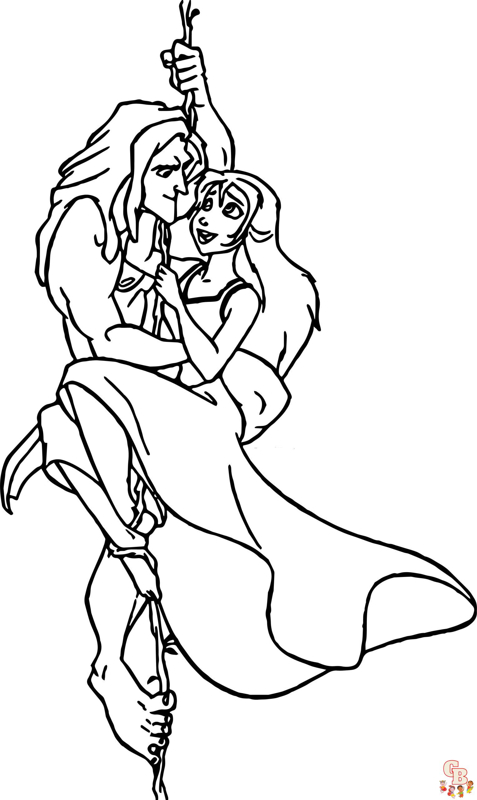 36 Disney Tarzan Coloring Pages Printable 14