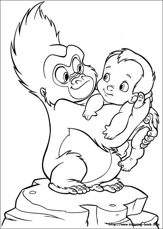 36 Disney Tarzan Coloring Pages Printable 19