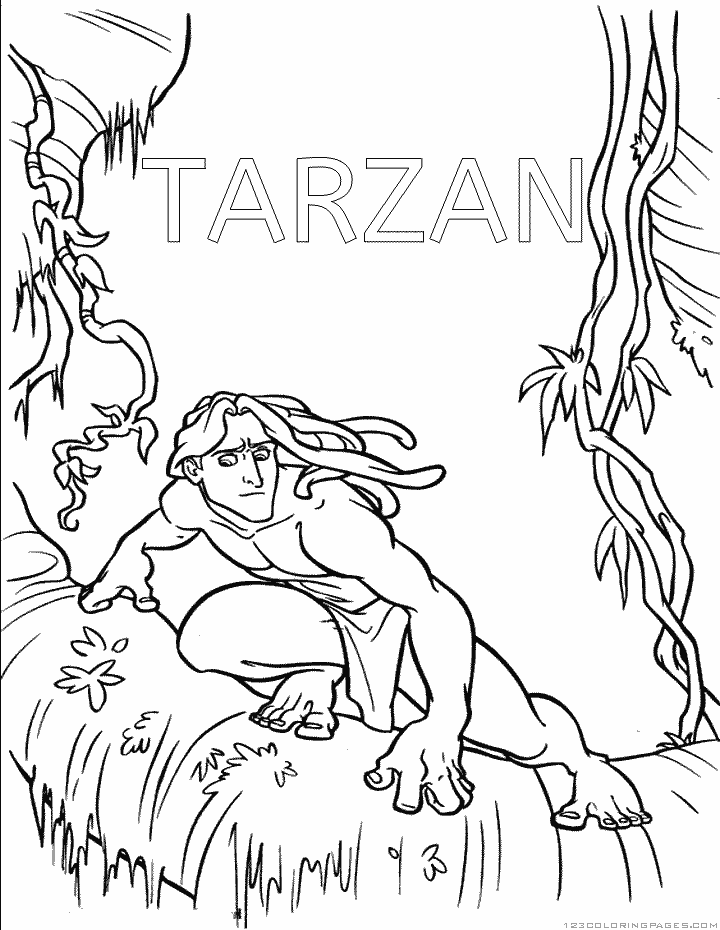 36 Disney Tarzan Coloring Pages Printable 25