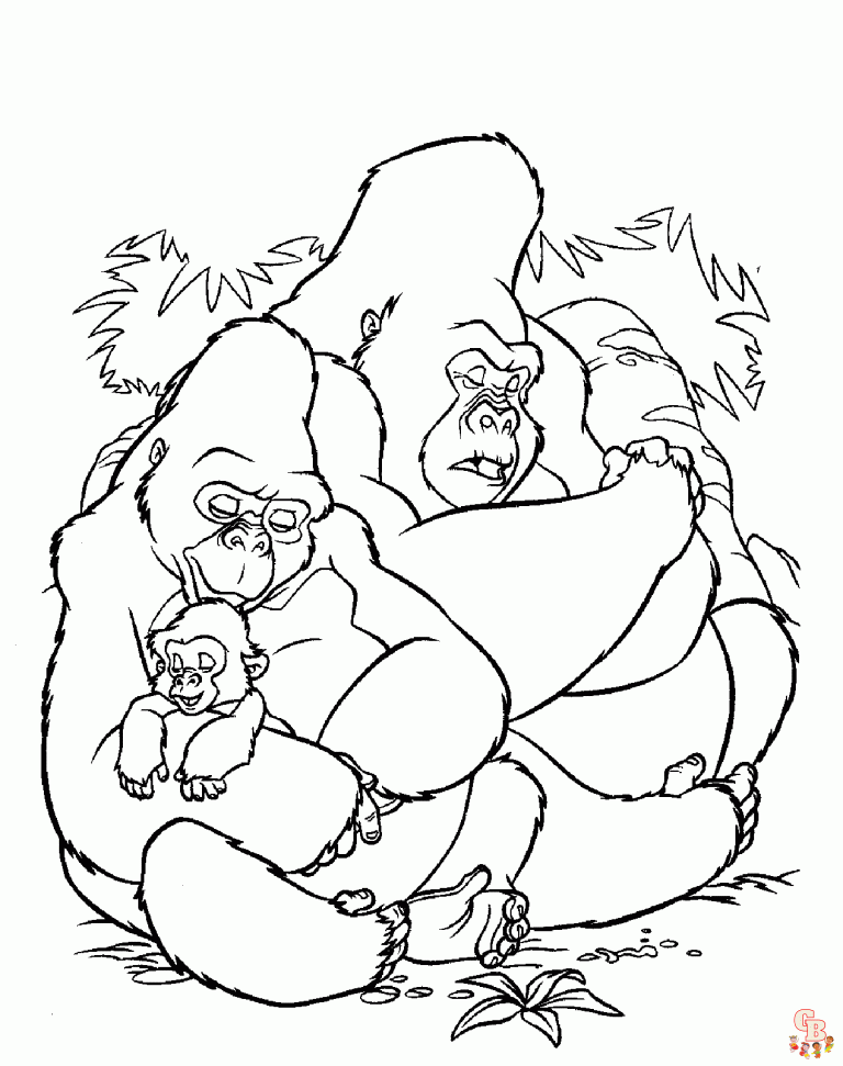 36 Disney Tarzan Coloring Pages Printable 27