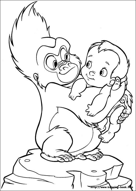 36 Disney Tarzan Coloring Pages Printable 31