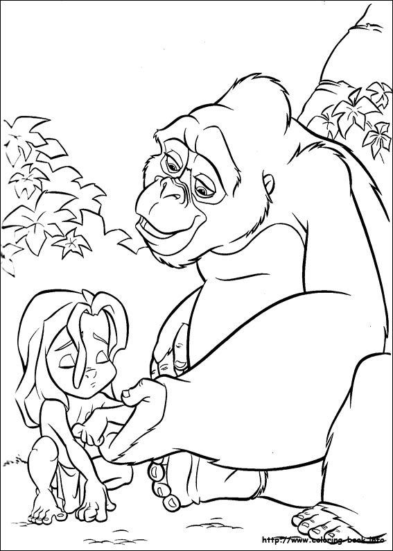 36 Disney Tarzan Coloring Pages Printable 34