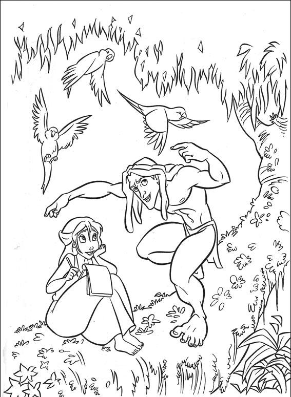 36 Disney Tarzan Coloring Pages Printable 4