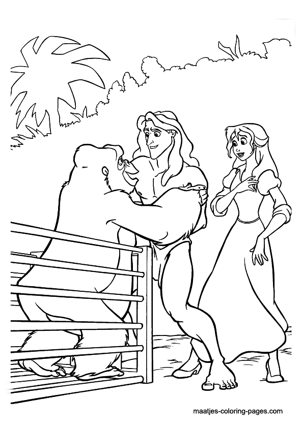 36 Disney Tarzan Coloring Pages Printable 6