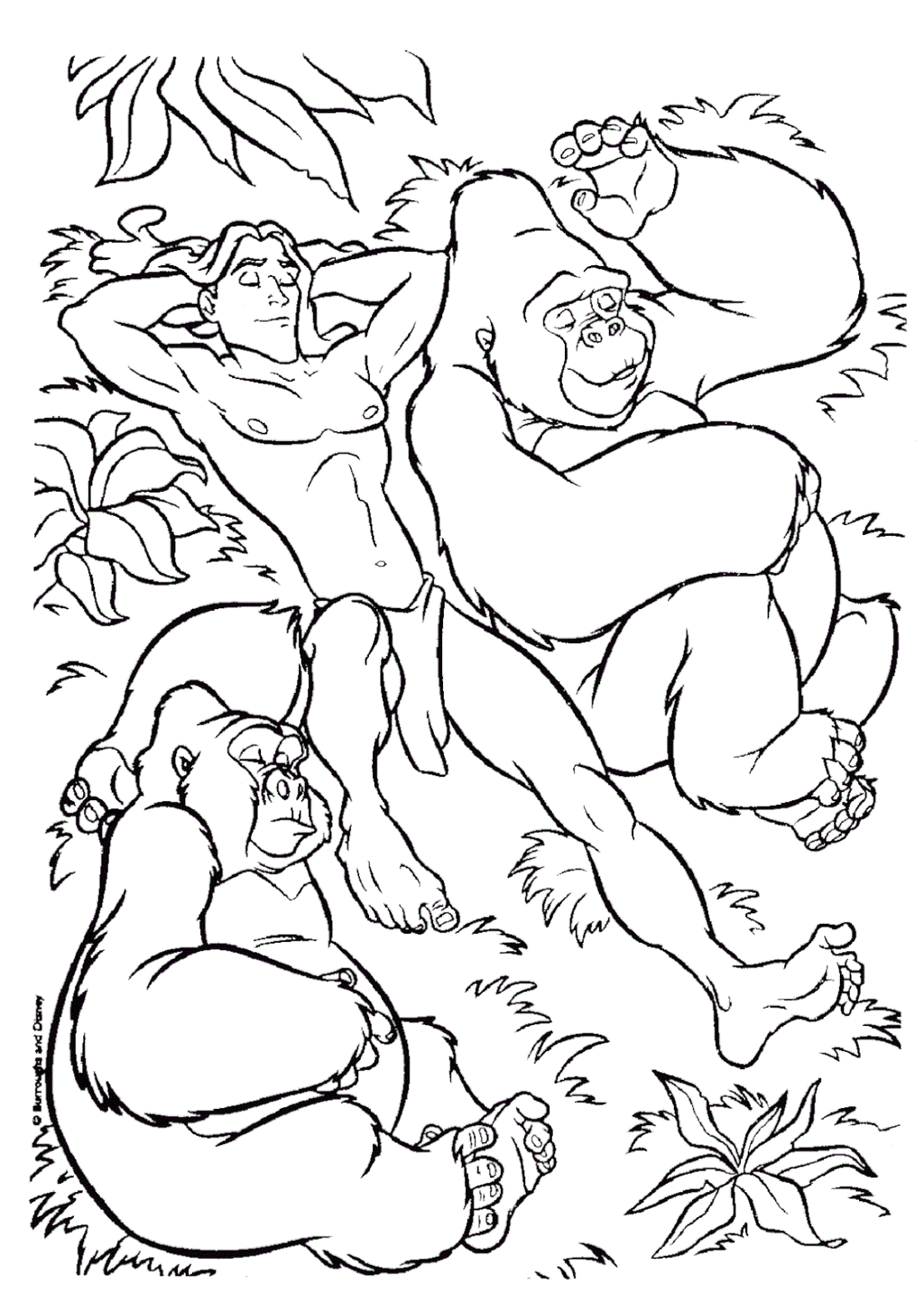 36 Disney Tarzan Coloring Pages Printable 7