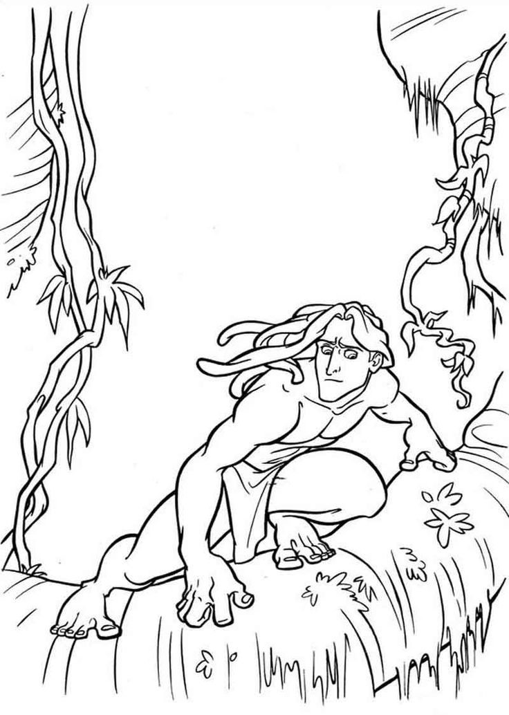 36 Disney Tarzan Coloring Pages Printable 9