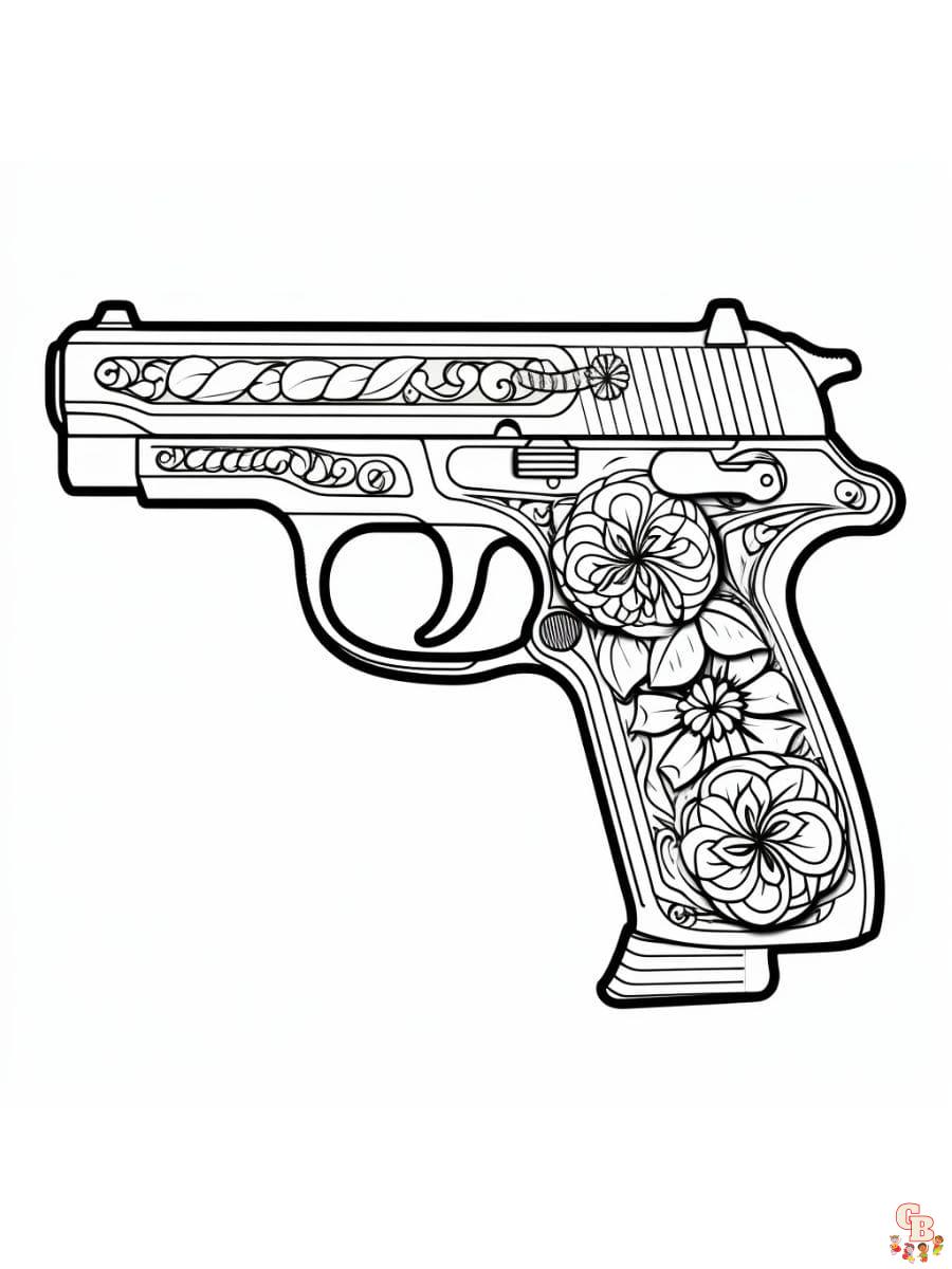 36 Exciting Guns Coloring Pages Printable 1