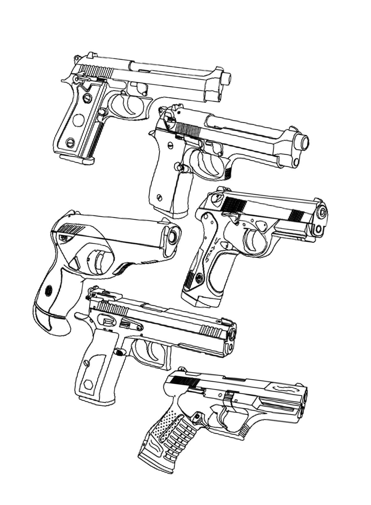 36 Exciting Guns Coloring Pages Printable 27