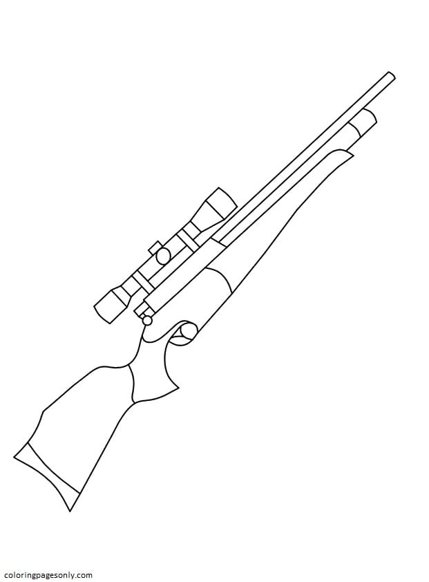 36 Exciting Guns Coloring Pages Printable 9