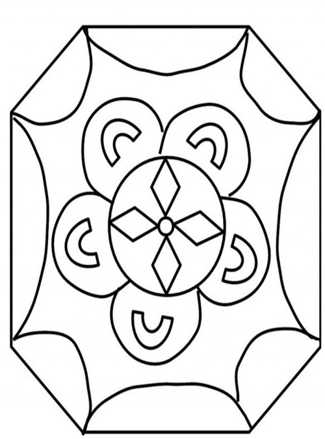 36 Festive Rangoli Coloring Pages for Kids Printable 13