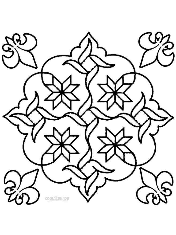 festive rangoli coloring pages for kids printable jpg