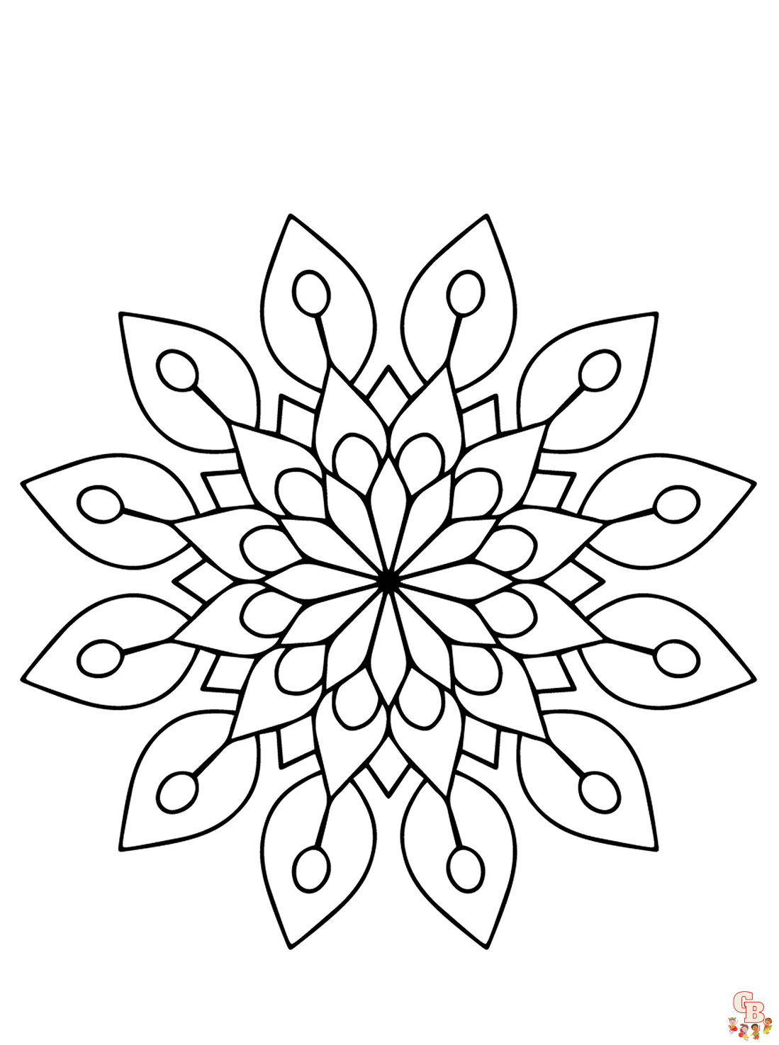 36 Festive Rangoli Coloring Pages for Kids Printable 3