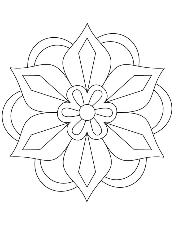 36 Festive Rangoli Coloring Pages for Kids Printable 32