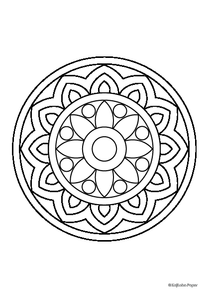 36 Festive Rangoli Coloring Pages for Kids Printable 6