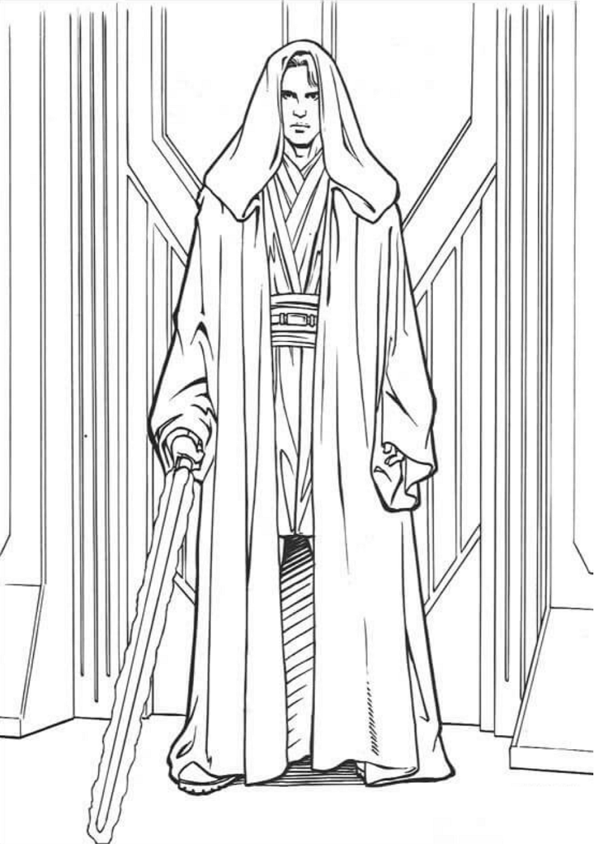 36 Heroic Anakin Skywalker Coloring Pages Printable 1