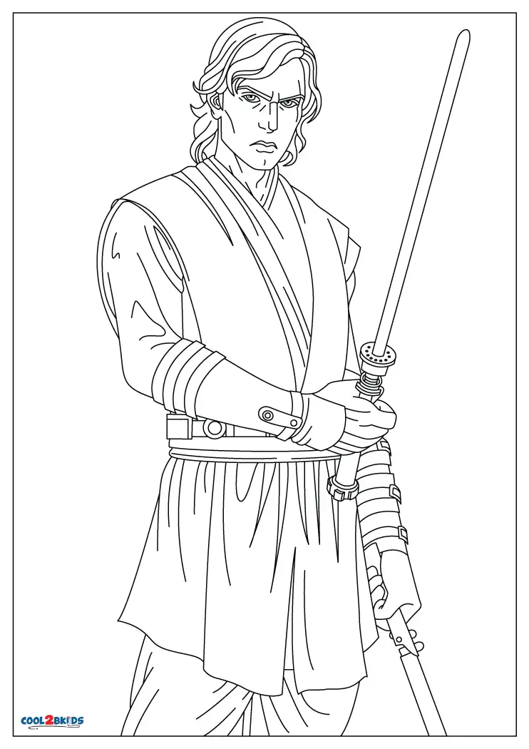 36 Heroic Anakin Skywalker Coloring Pages Printable 35