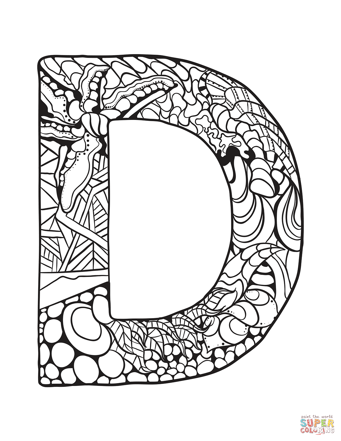 36 Letter D Coloring Pages Printable 10