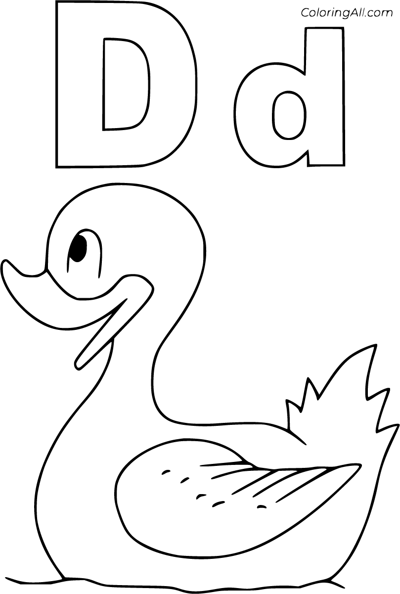 36 Letter D Coloring Pages Printable 14