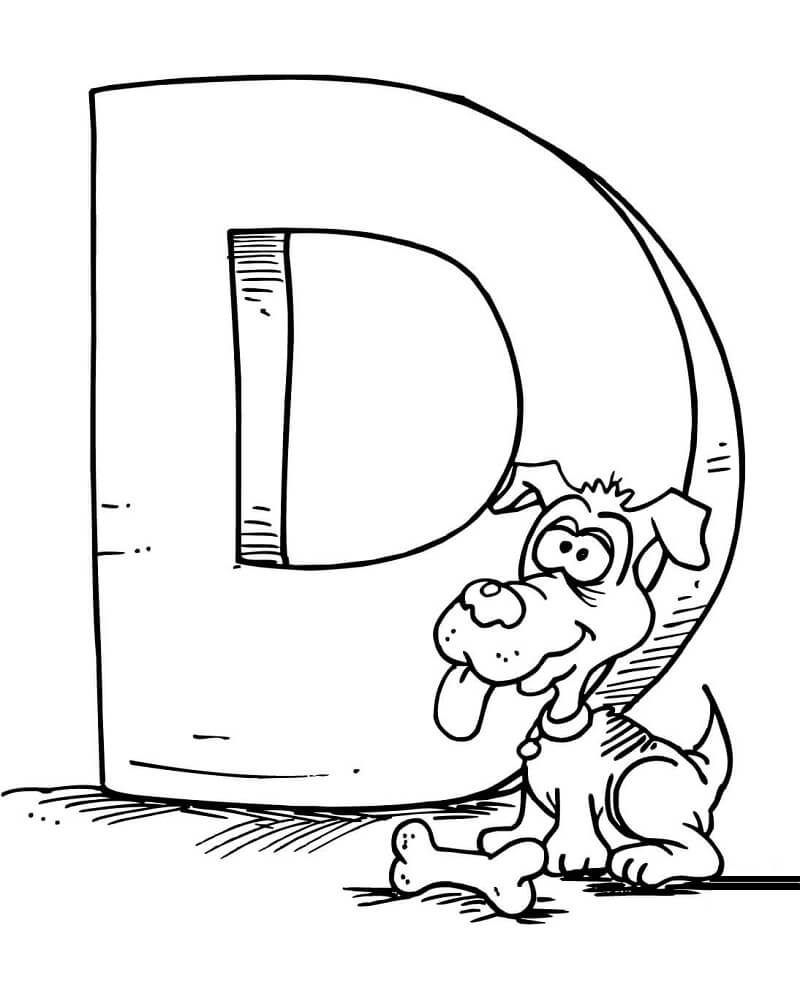 36 Letter D Coloring Pages Printable 17