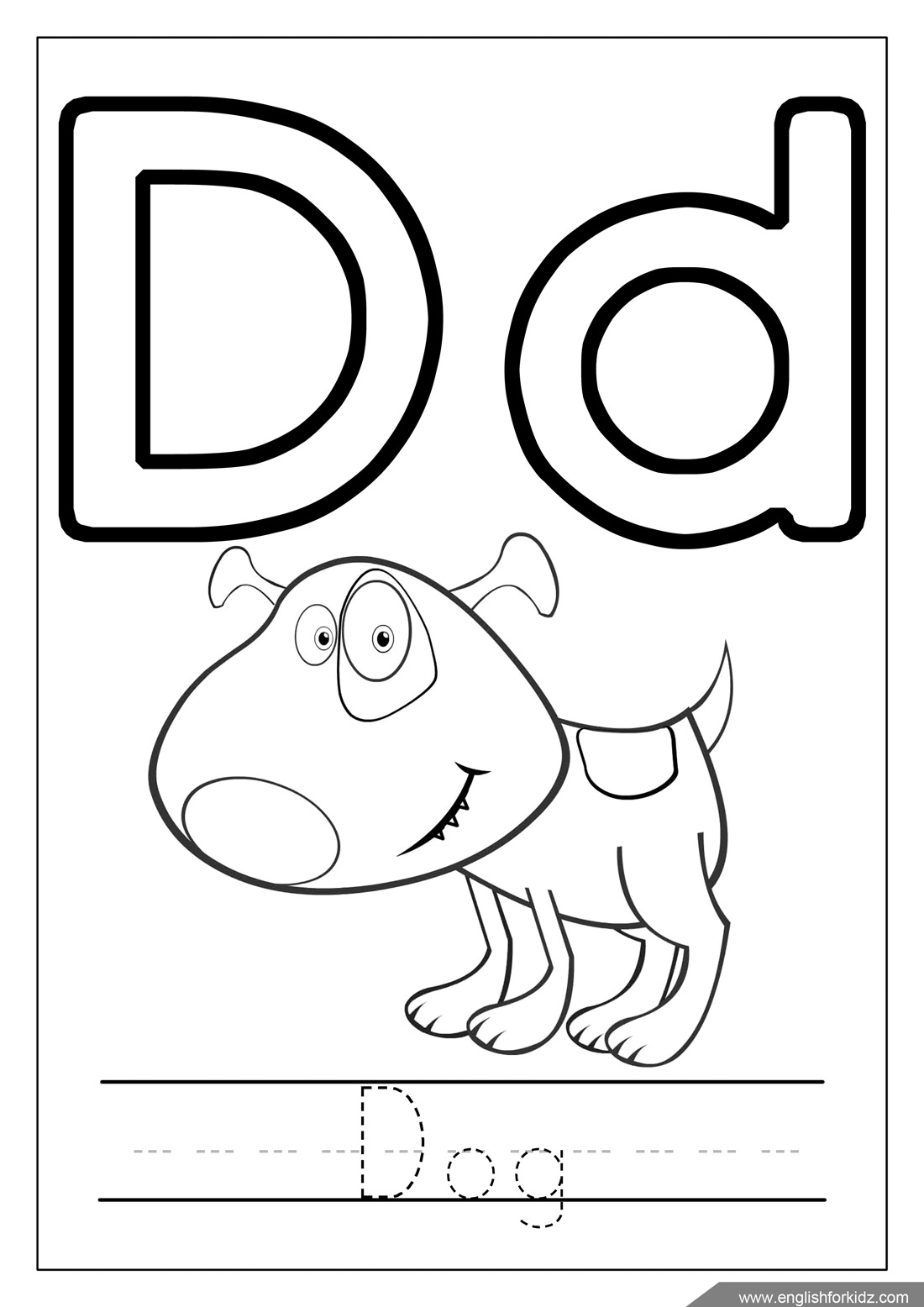 36 Letter D Coloring Pages Printable 24