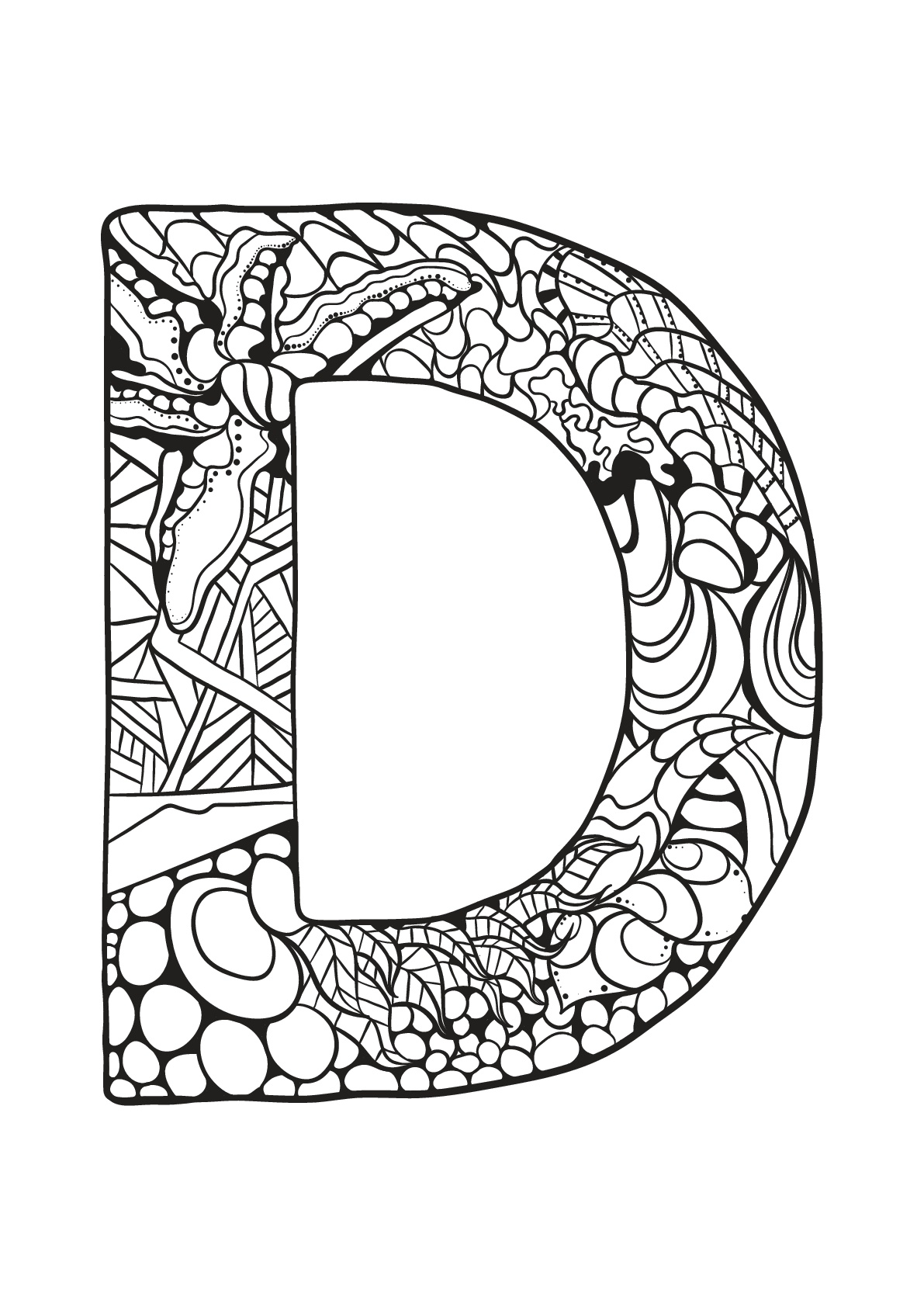 36 Letter D Coloring Pages Printable 25