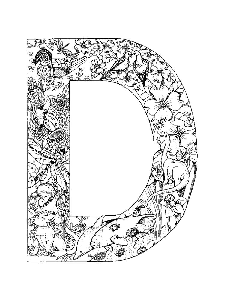 36 Letter D Coloring Pages Printable 26