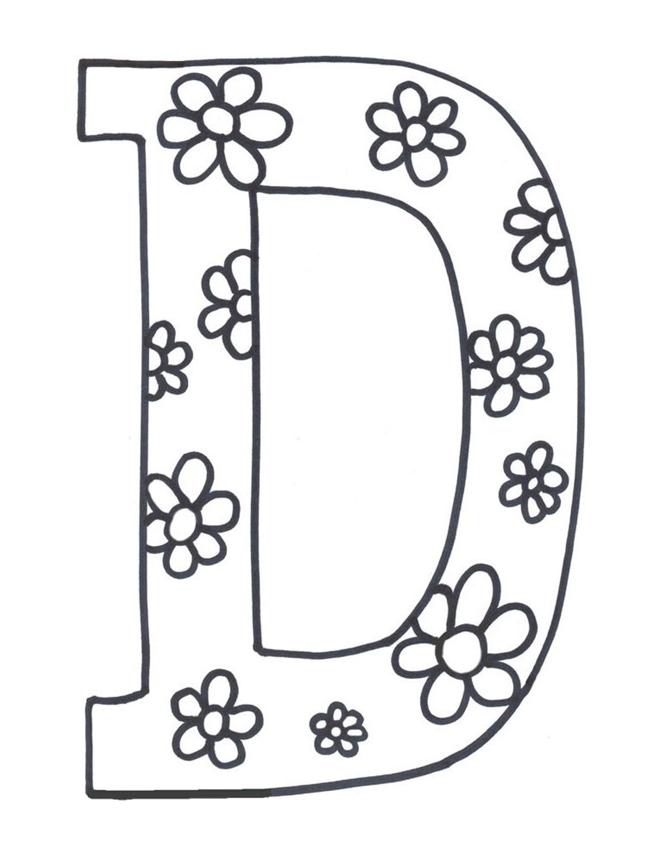 36 Letter D Coloring Pages Printable 5