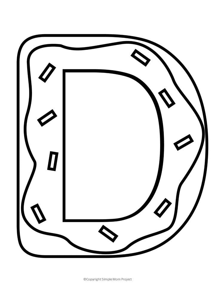 36 Letter D Coloring Pages Printable 6