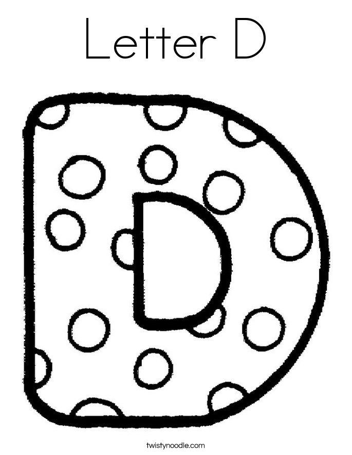 36 Letter D Coloring Pages Printable 7