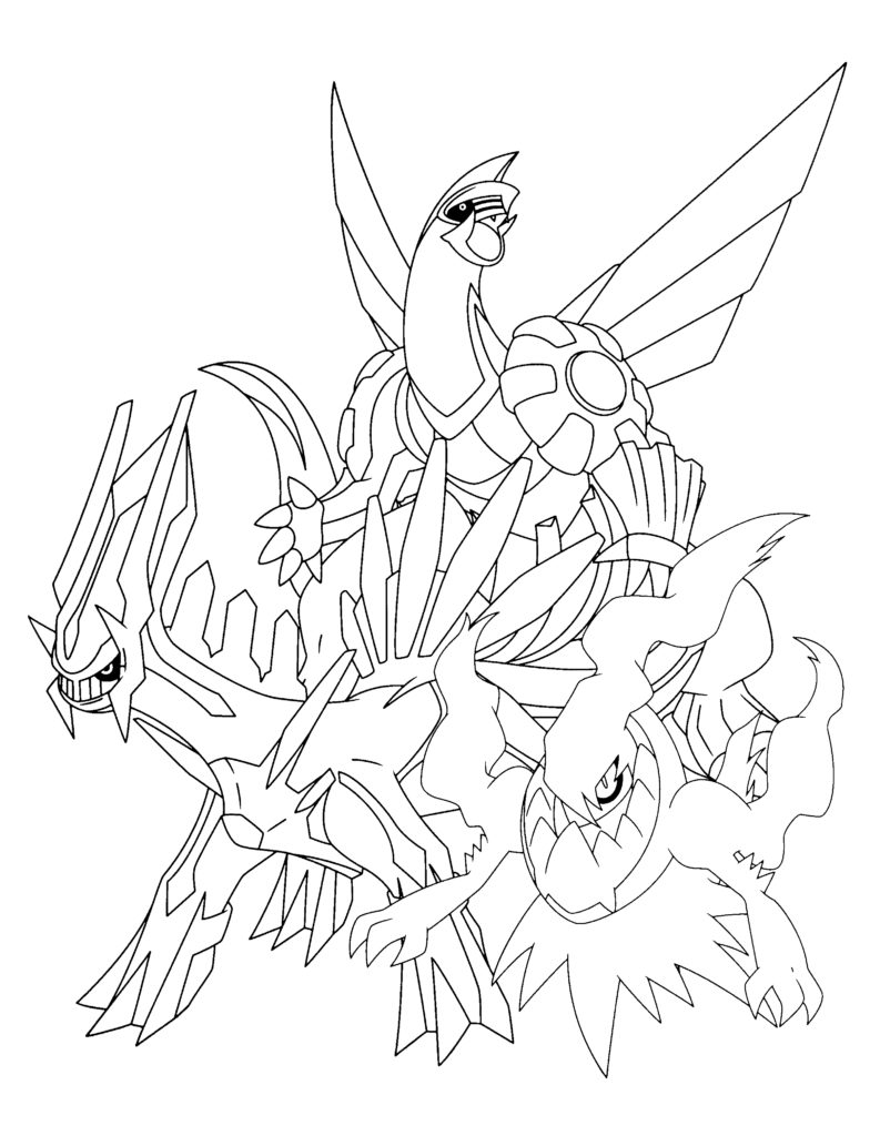 36 Mythical Palkia Coloring Page Printable 3