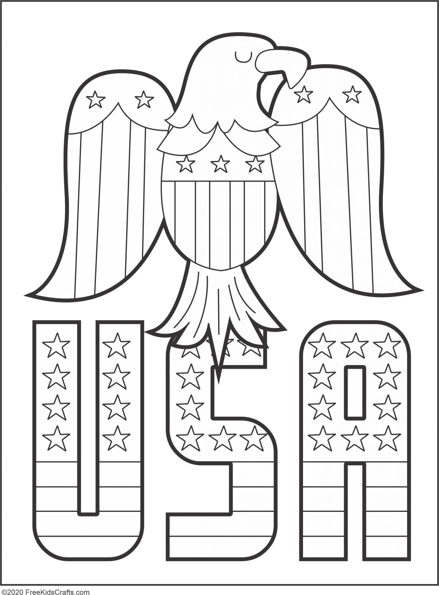 36 Patriotic Independence Day Coloring Pages Printable 28