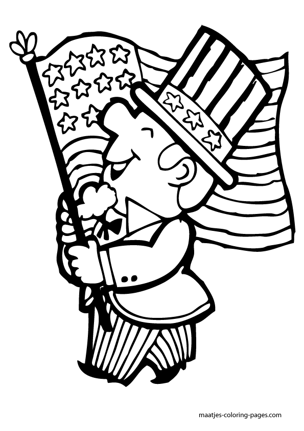 36 Patriotic Independence Day Coloring Pages Printable 32