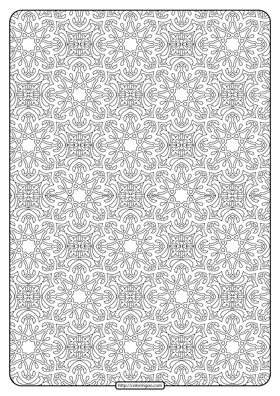 36 Pattern Coloring Pages Printable 19