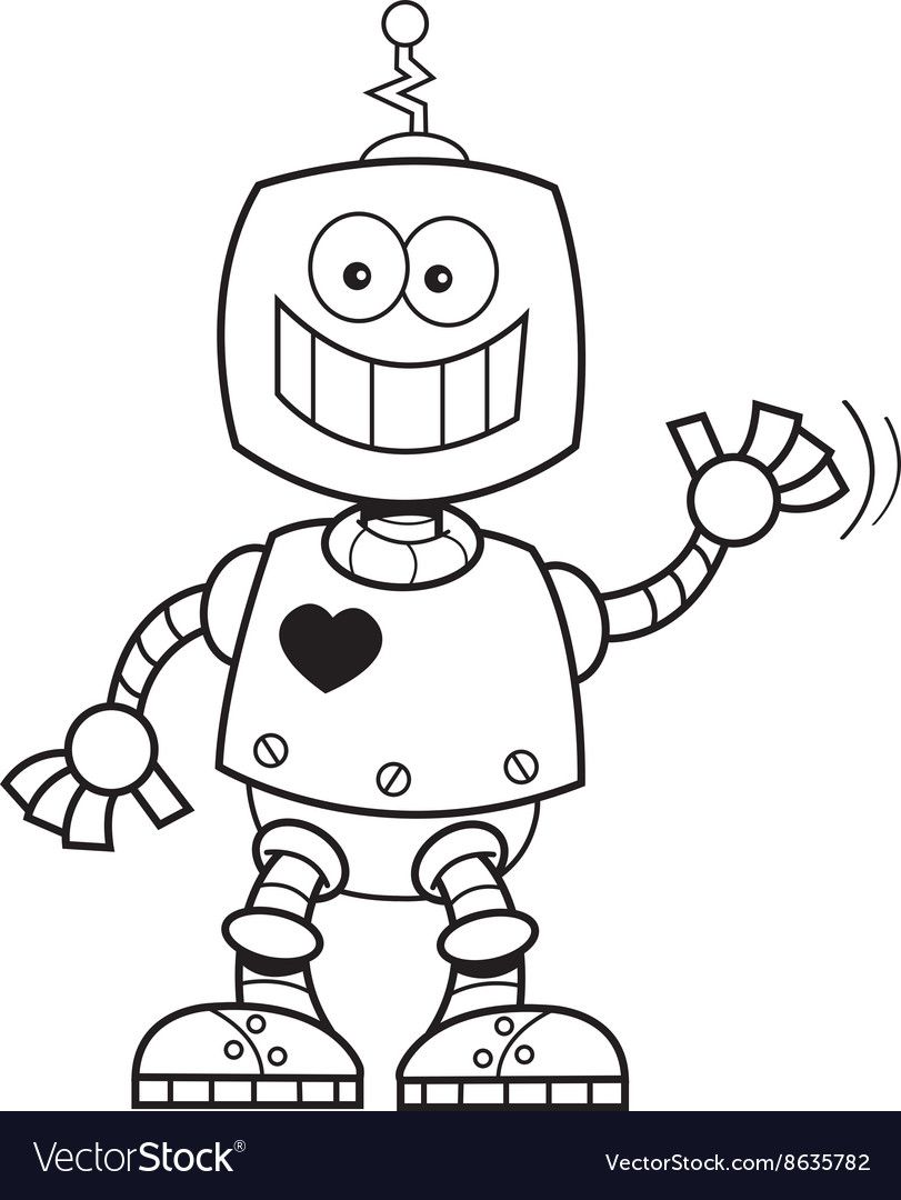 36 Robot Coloring Pages for Kids Printable 19