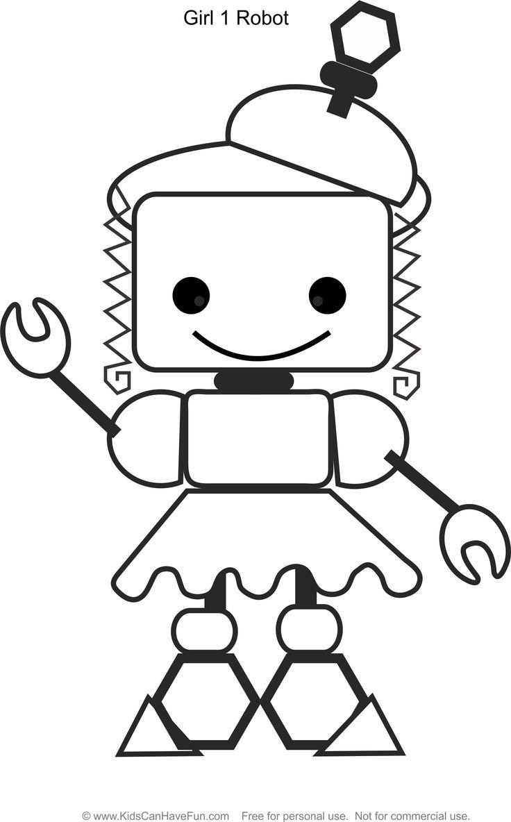 36 Robot Coloring Pages for Kids Printable 21