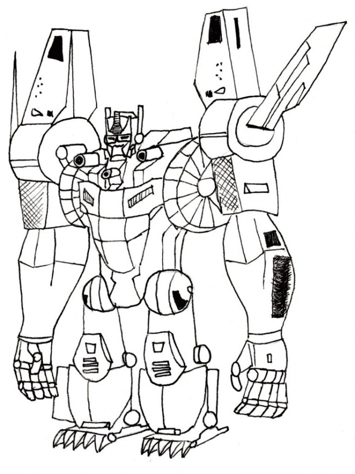 36 Robot Coloring Pages for Kids Printable 24