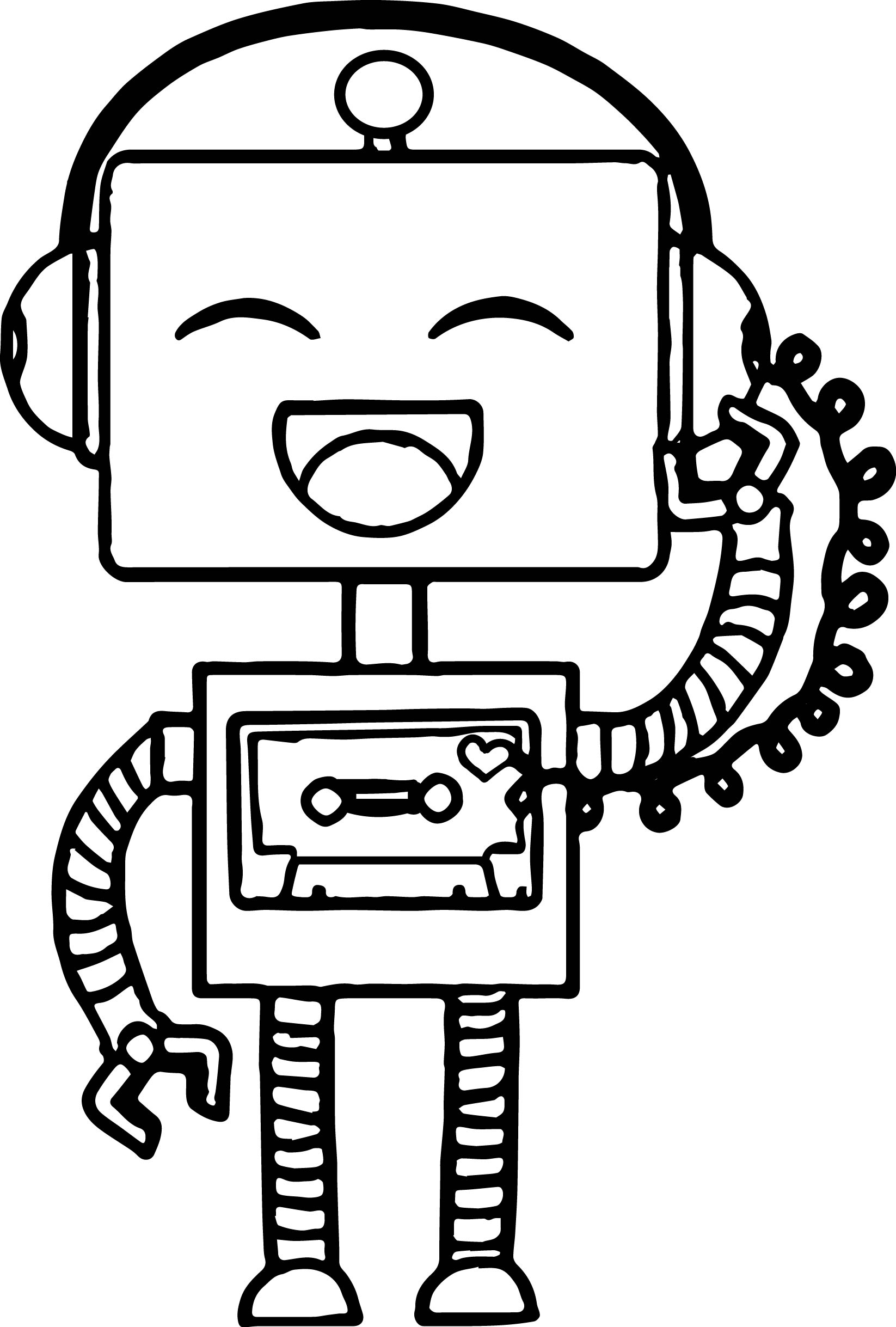 36 Robot Coloring Pages for Kids Printable 26