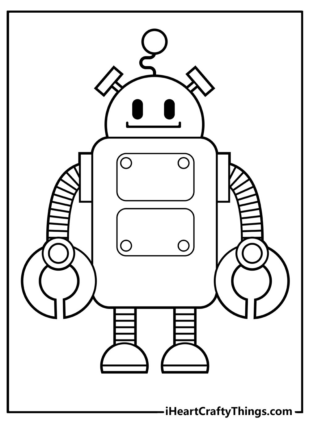 36 Robot Coloring Pages for Kids Printable 29