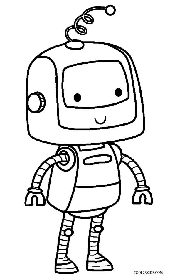 36 Robot Coloring Pages for Kids Printable 31