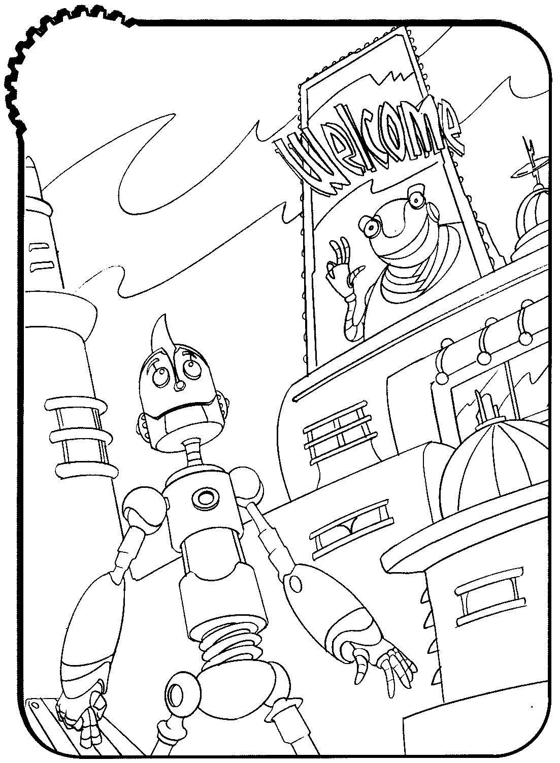 36 Robot Coloring Pages for Kids Printable 33