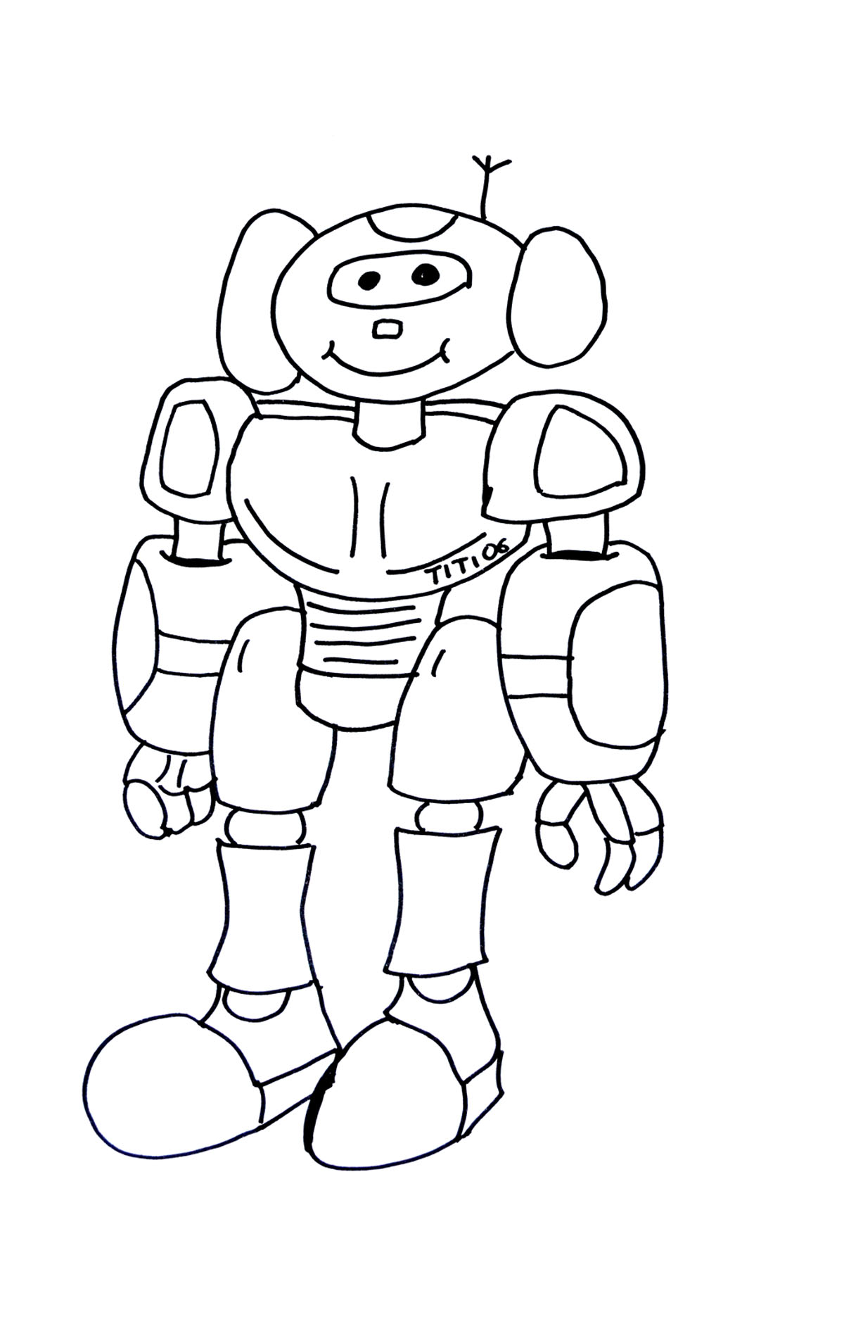 36 Robot Coloring Pages for Kids Printable 34