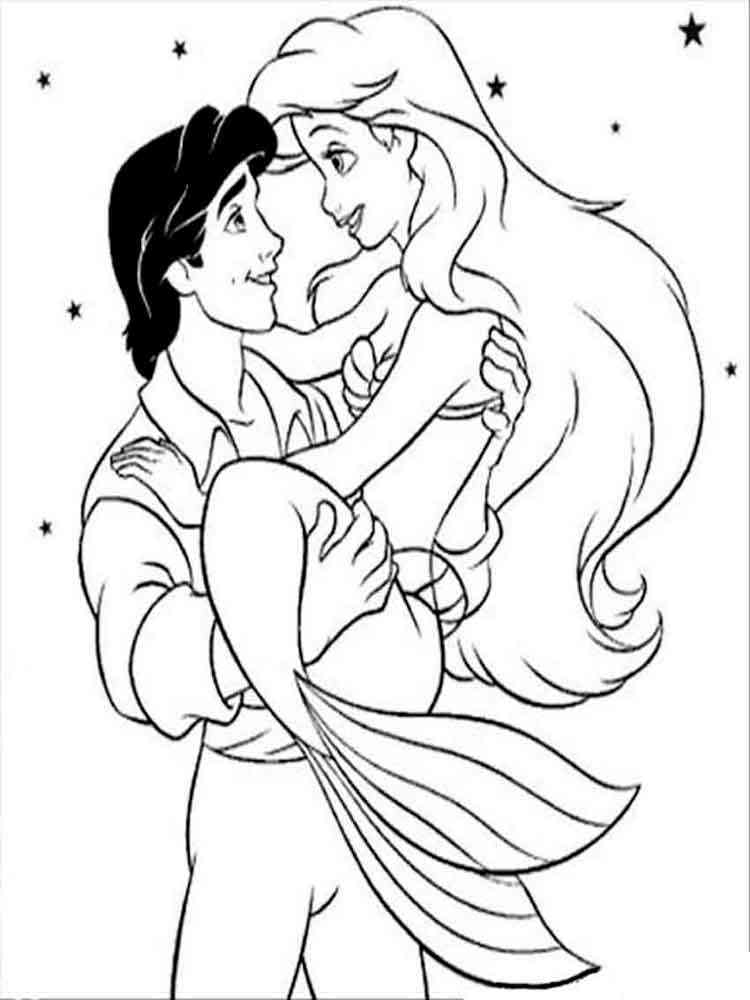 37 Charming Black Little Mermaid Coloring Pages Printable 18