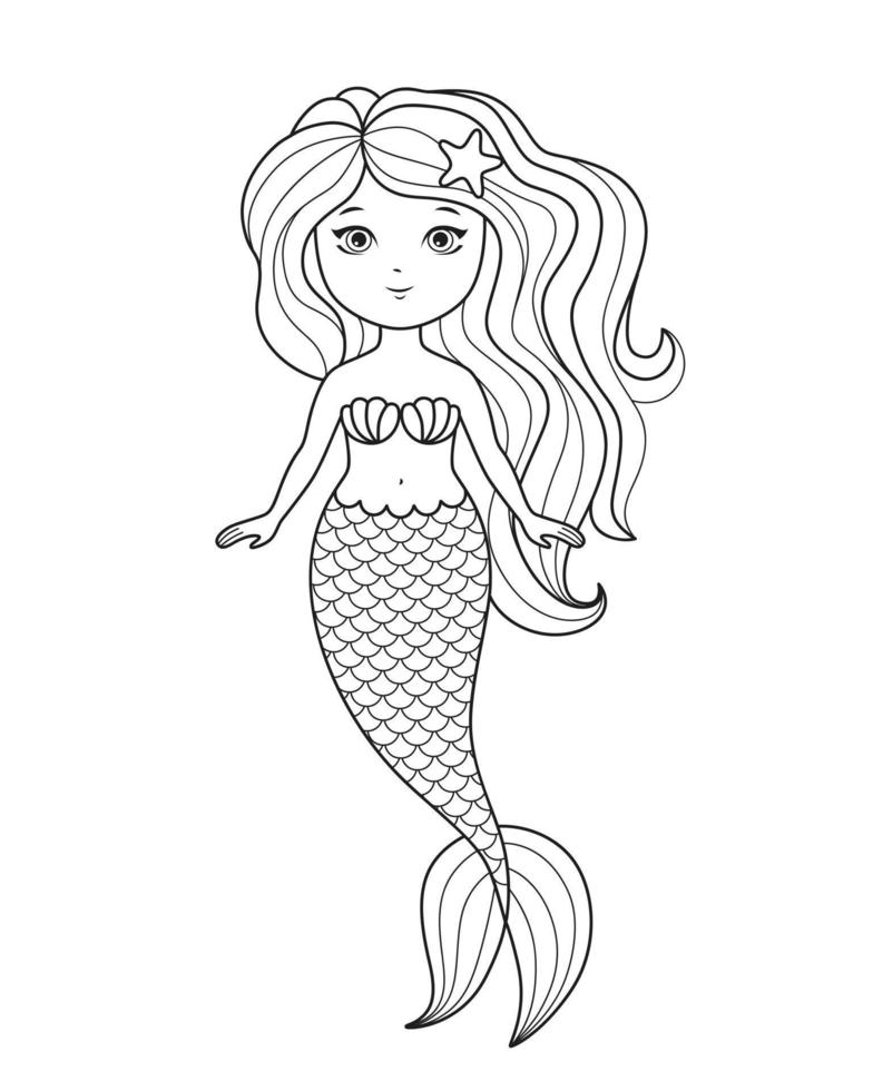 37 Charming Black Little Mermaid Coloring Pages Printable 20