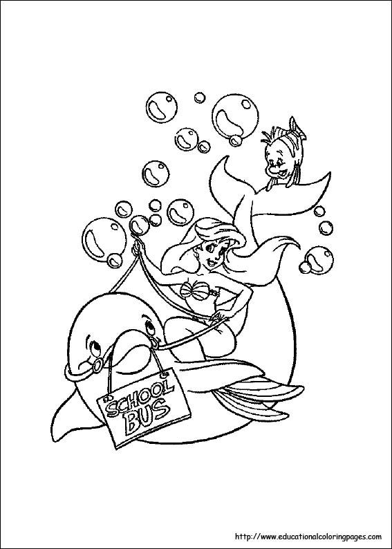 37 Charming Black Little Mermaid Coloring Pages Printable 21