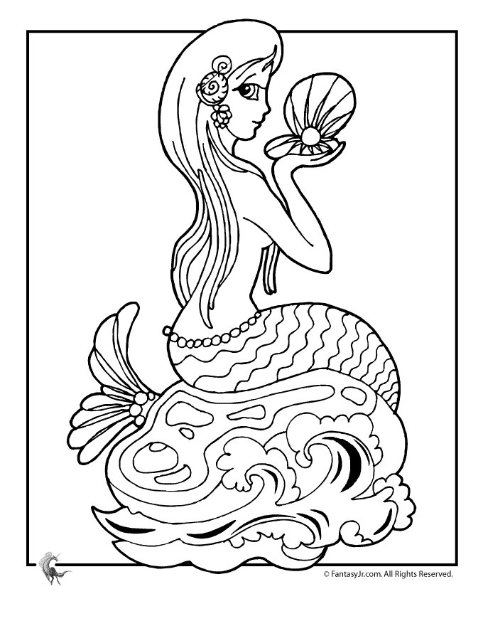 37 Charming Black Little Mermaid Coloring Pages Printable 28