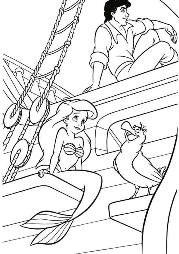 37 Charming Black Little Mermaid Coloring Pages Printable 30