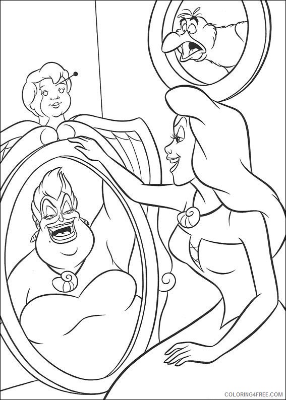 37 Charming Black Little Mermaid Coloring Pages Printable 31