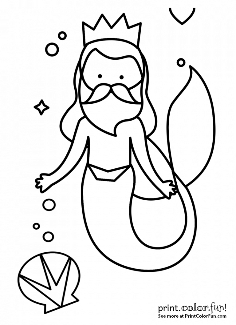 37 Charming Black Little Mermaid Coloring Pages Printable 32