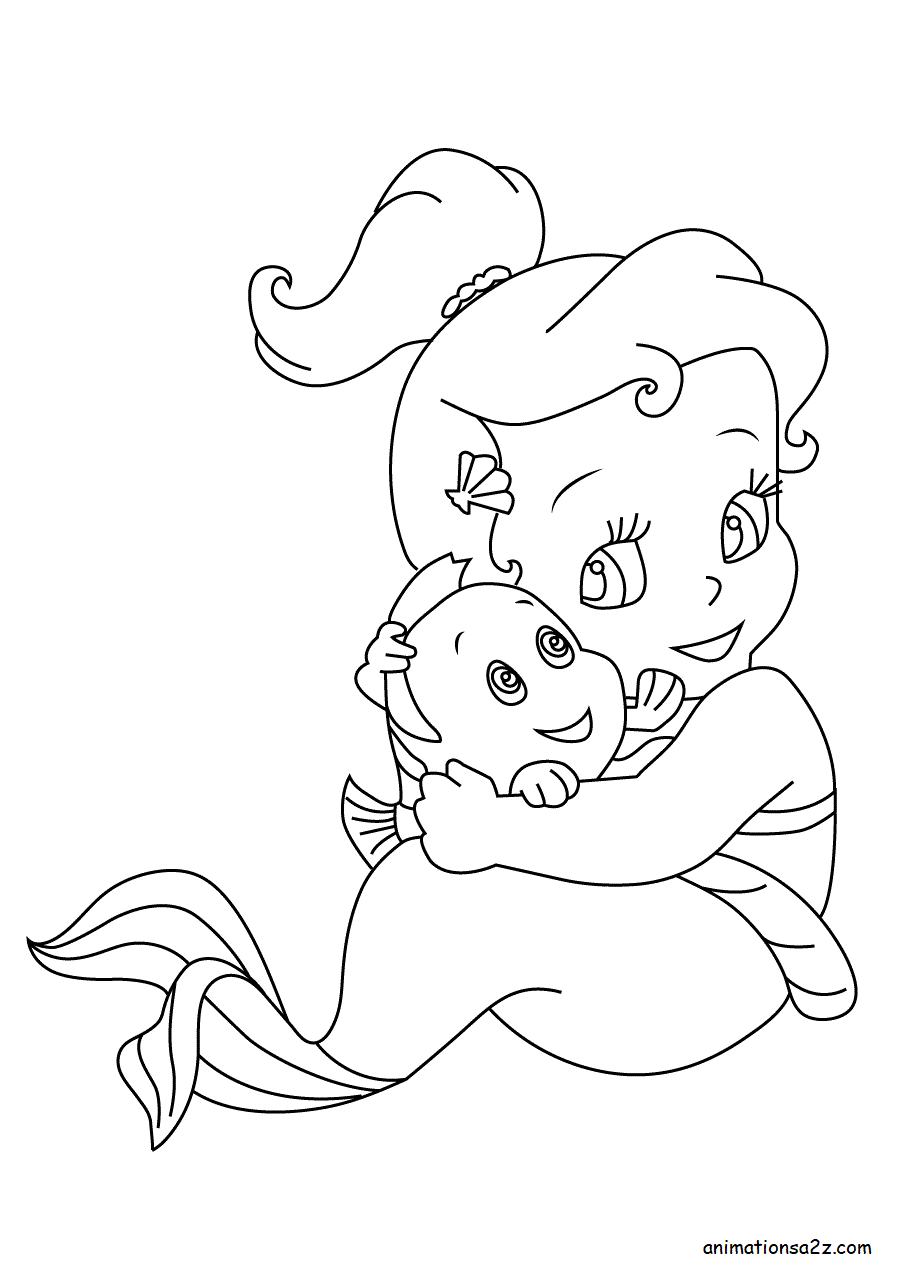 charming black little mermaid coloring pages printable jpg